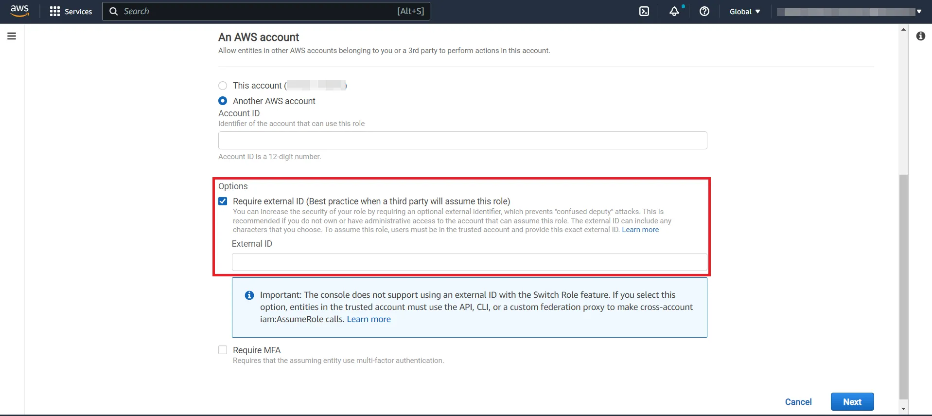 External ID Configuration